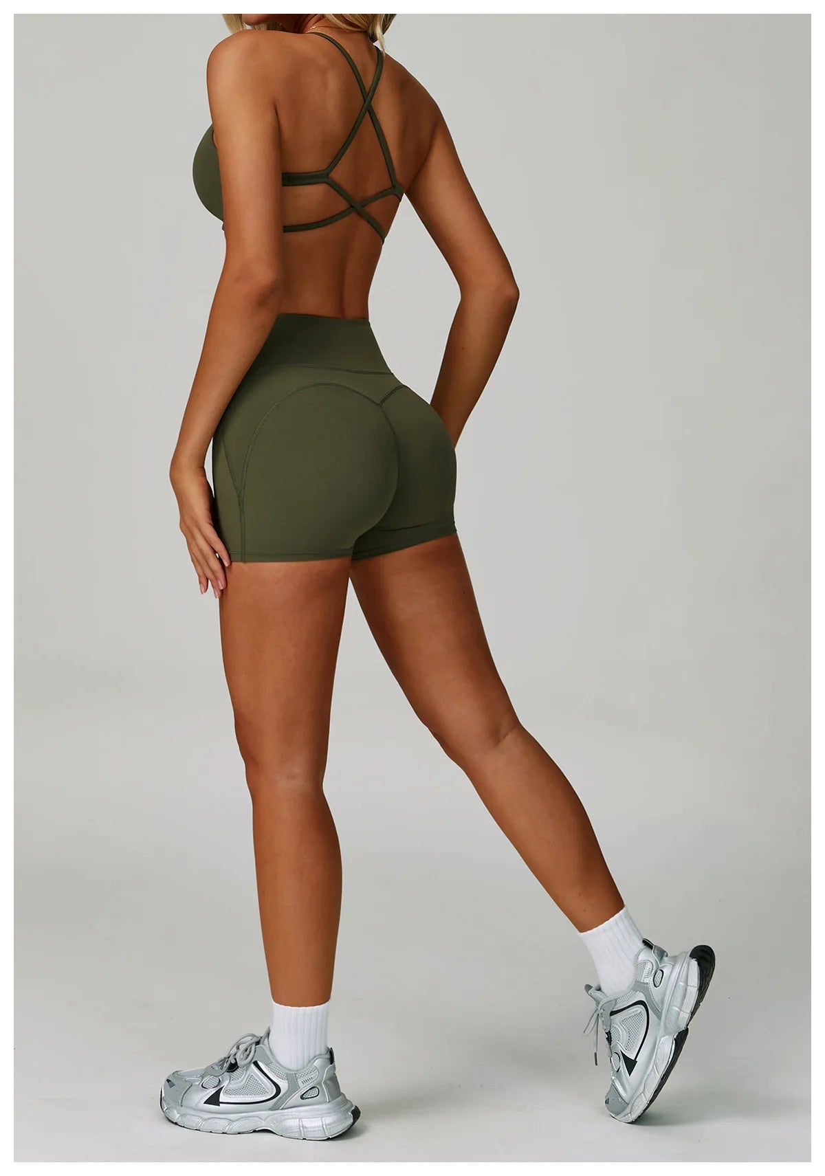 Cross Shoulder Straps Sports Bra Anti-Sweat Fitness Top Women Yoga Bra Shockproof Crop Top Push Up Sport Bra Gym Bra Workout Top