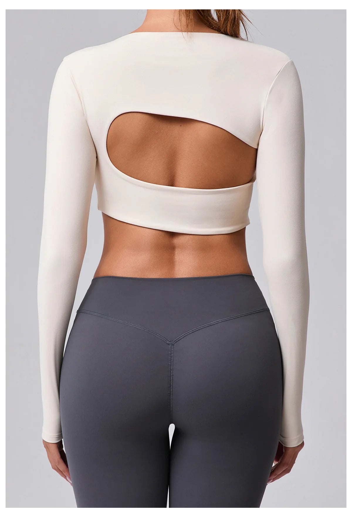 Women Yoga Shirts Crop Top Sexy Long Sleeves Shirts for Women Yoga Sports Running Fitness Gym Clothes Push Up Workout Tops