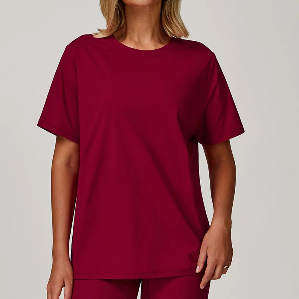 Loose Yoga Shirts Women Top Quick Dry Running Top Tights Push Up Workout Gym Clothes Female Short Sleeve Fitness Sports T-Shirts