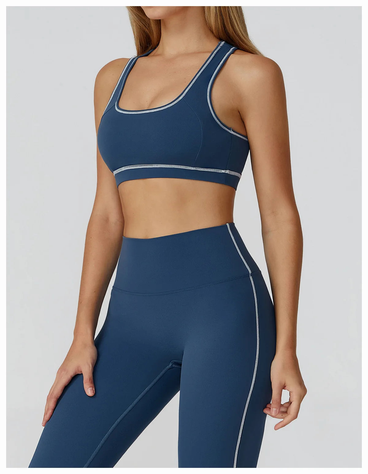 Fitness Top Women Breathable Sports Bra Anti-Sweat Yoga Bra Shockproof Crop Top Push Up High Strength Sport Bra Gym Workout Top