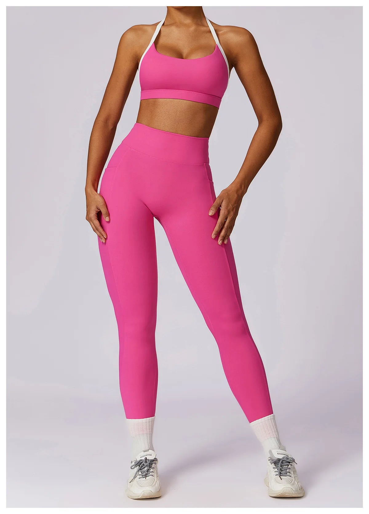 Women's Neck Hanging Back Beauty Yoga Bra Quick Drying Sports Underwear Gym Push Up Workout High-intensity Running Fitness Vest