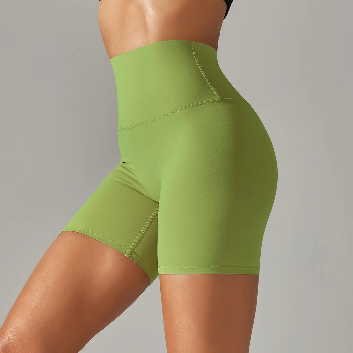Seamless Yoga Shorts Women Fitness Shorts Running Cycling Shorts Breathable Sports Leggings High Waist Summer Workout Gym Shorts