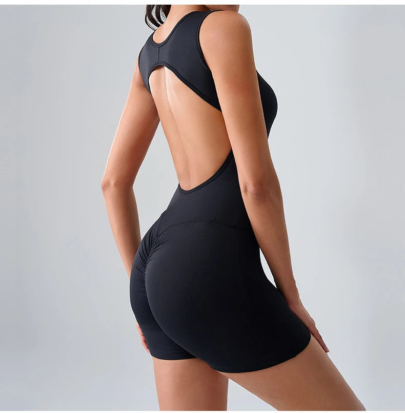 Women Rompers Tummy Control Butt Lifting Sports Shapewer Fitness Sports Bodysuit Yoga Suit Women's Gym PushUp Workout Clothes