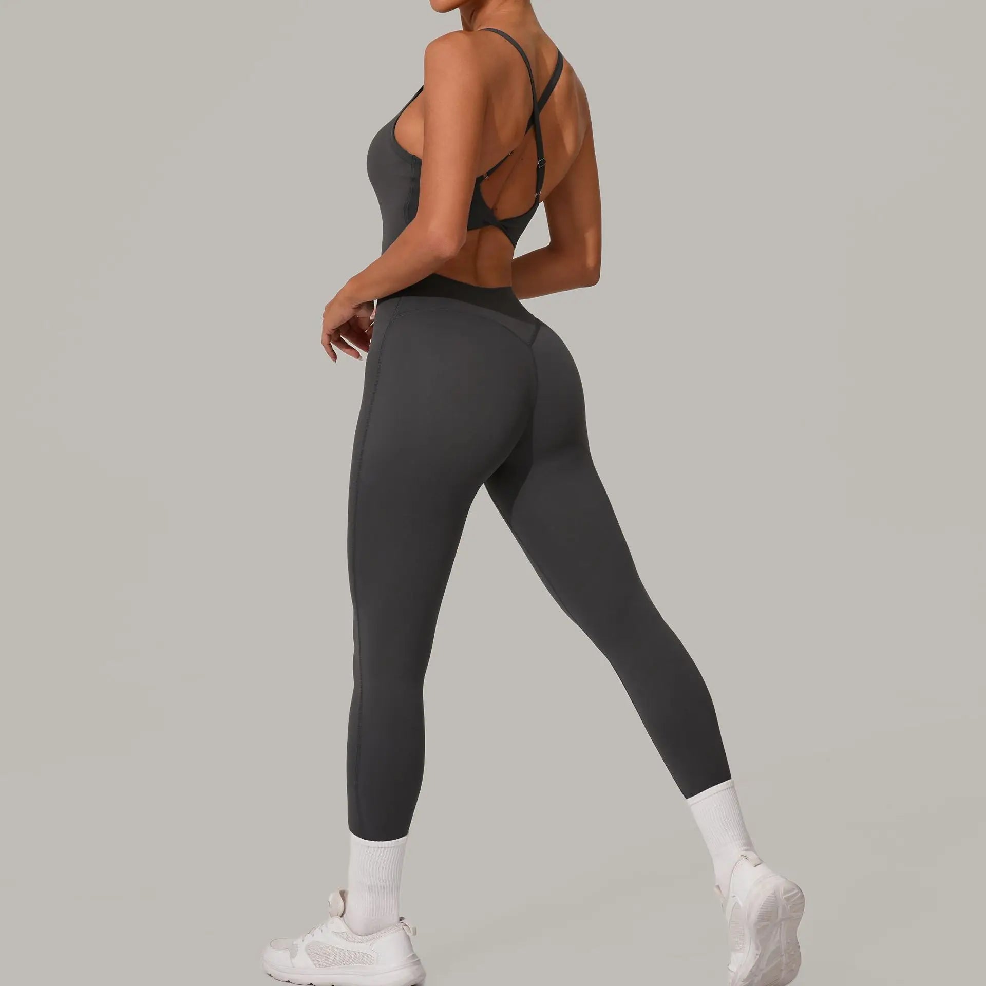Yoga Set Women Tracksuit Sexy Backless One-piece Suit Female Rompers Quick Dry Yoga Clothing Workout Bodysuits Sports Jumpsuit