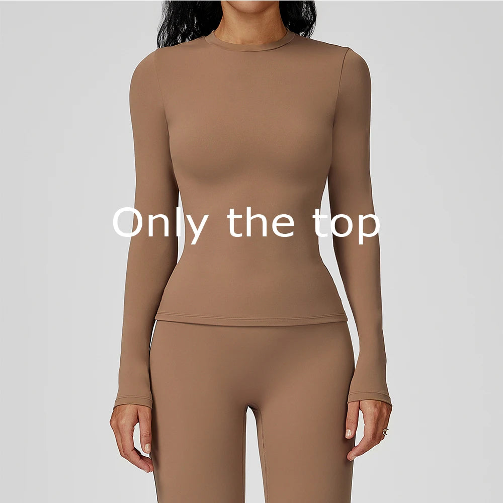 Yoga Shirts For Women Long Sleeve Fitness Running Push Up Gym Shirts Female Workout Breathable High Elastic Sports Top