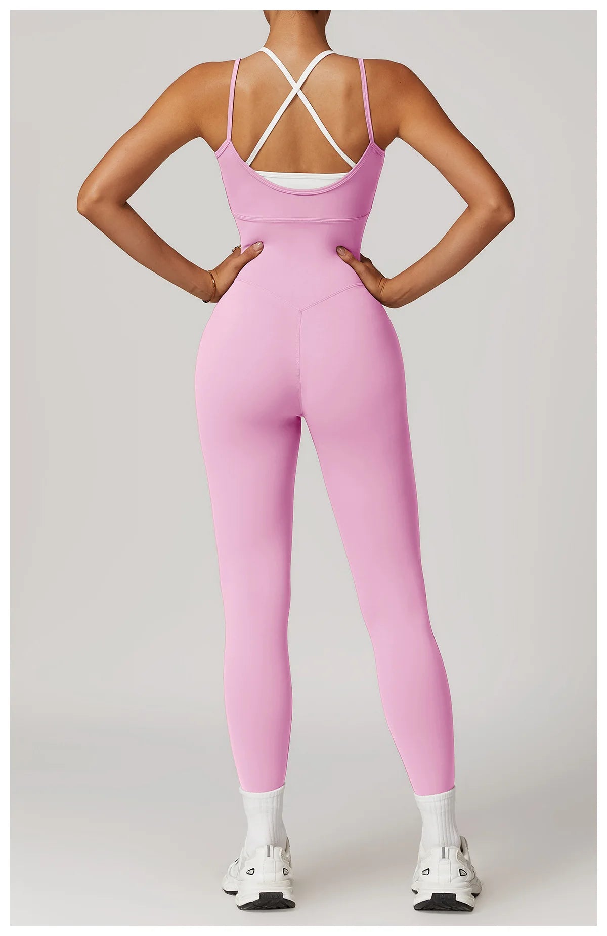 Color Blocked Jumpsuit Gym Set Women Yoga Suit Back Cross Sportswear Women Sports Jumpsuit Fitness Rompers Workout Bodysuits