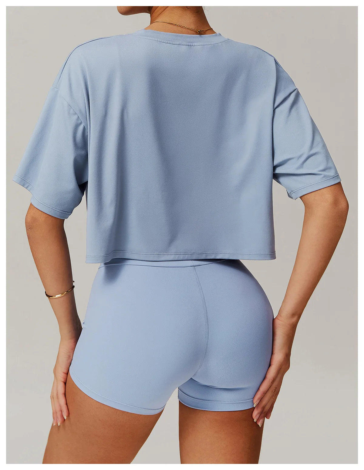 Summer New Sports Short Sleeved Top for Women Comfortable Round Neck Short T-shirt Fitness Running Yoga Short Sleeved Gym Shirt