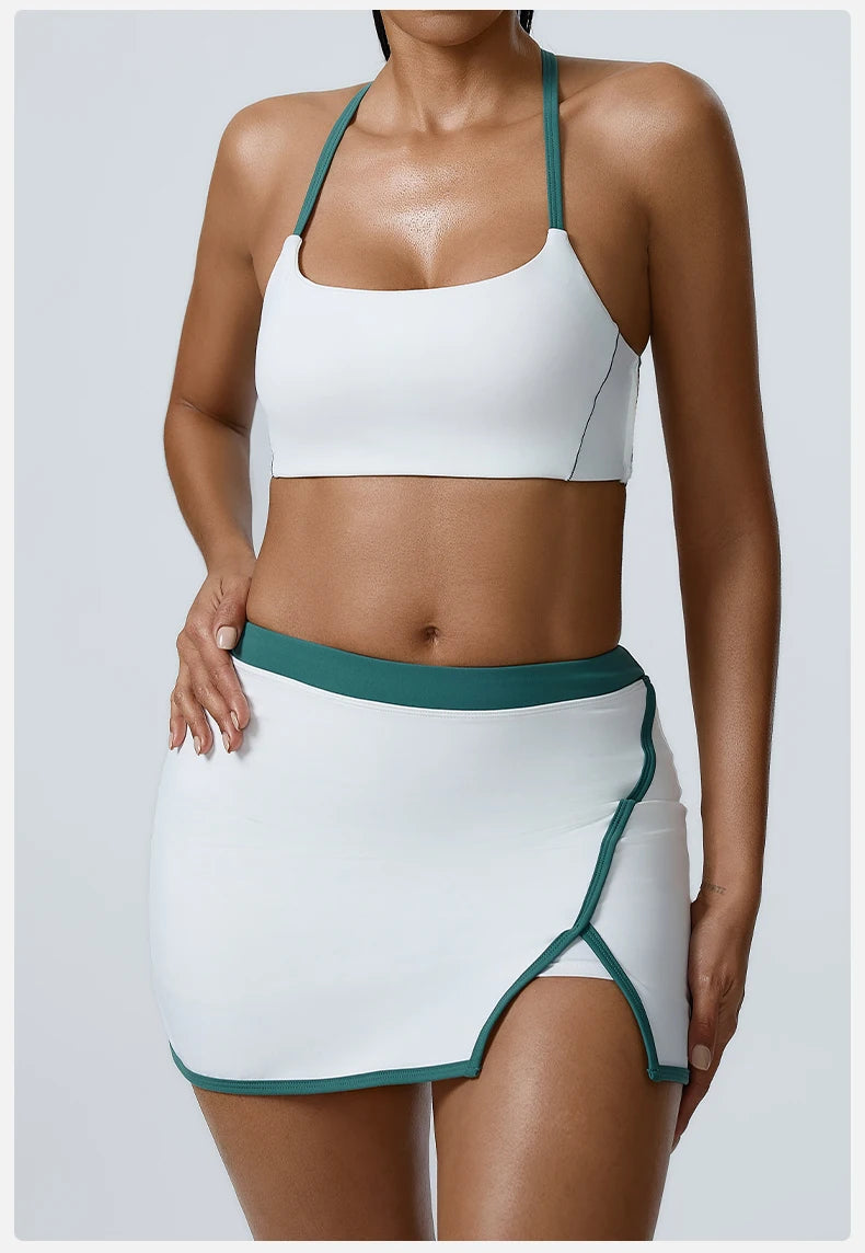 Workout Clothes Women's Tracksuit 2PCS Yoga Set Sportswear Gym Clothing High Waist Leggings Sportswear Fitness Sports Bra