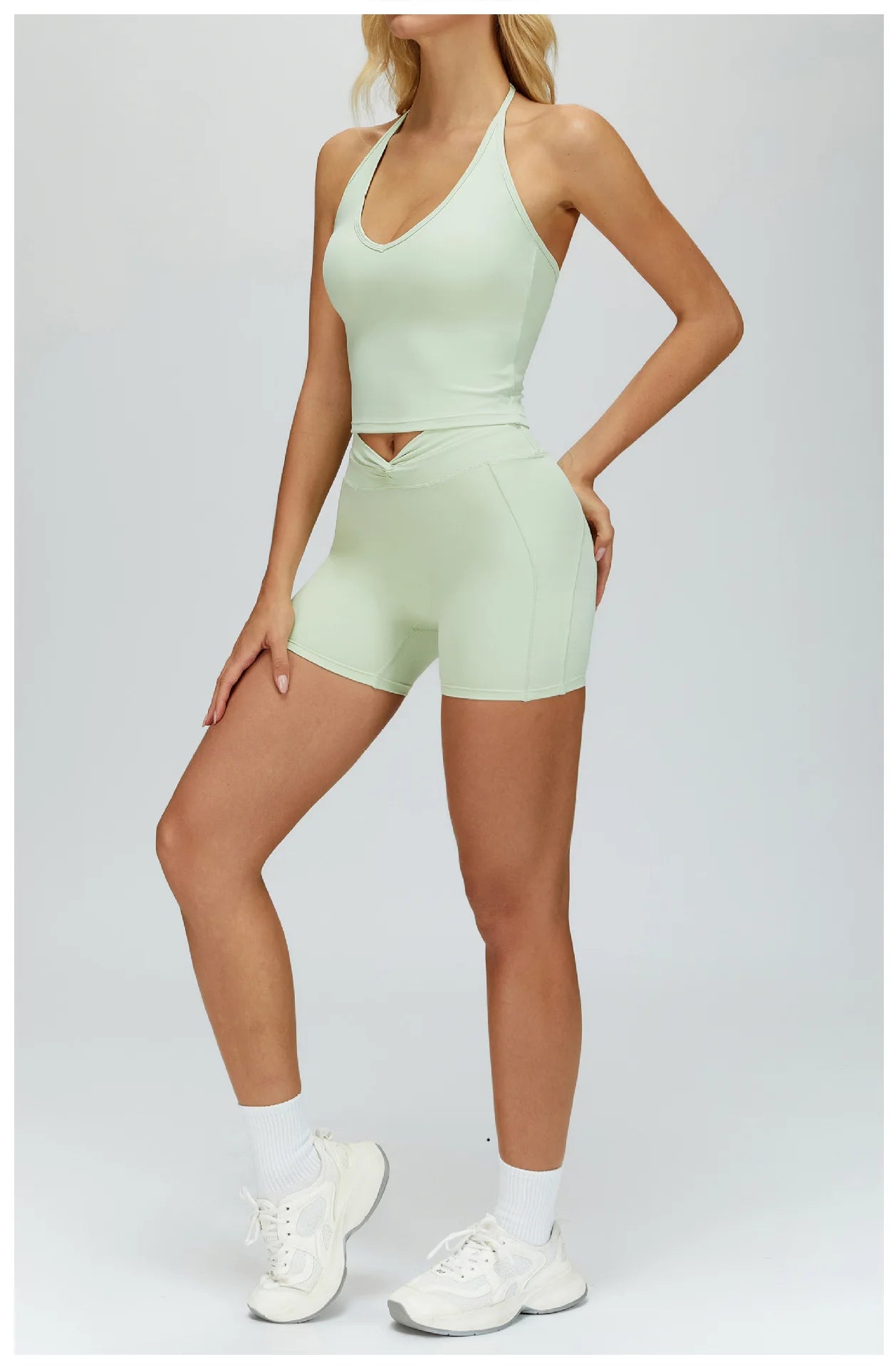 2 PCS Women Tracksuit Yoga Set Sexy Sport Bra High Waist Sports Shorts Gym Outfits Fitness Short Sleeves Workout Suit Sporstwear