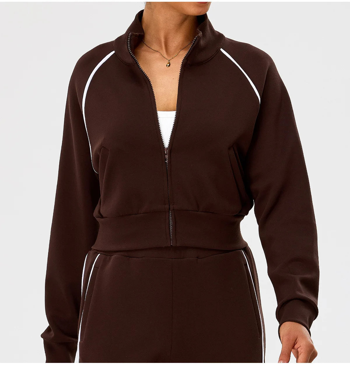 Women's Yoga Long Sleeve Sports Jacket Zip Fitness Yoga Shirt Slim Fit Gym Top Activewear Running Coats Workout Cycling Clothes