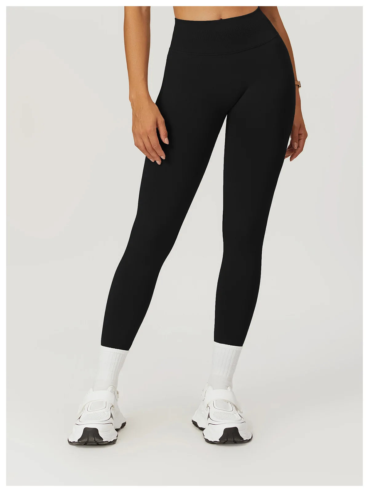 Seamless Fitness Leggings Women Sport High Waist Elastic Ribbed Yoga Leggings Gym Jogging Quick Dry Push Up Slim Pants Female