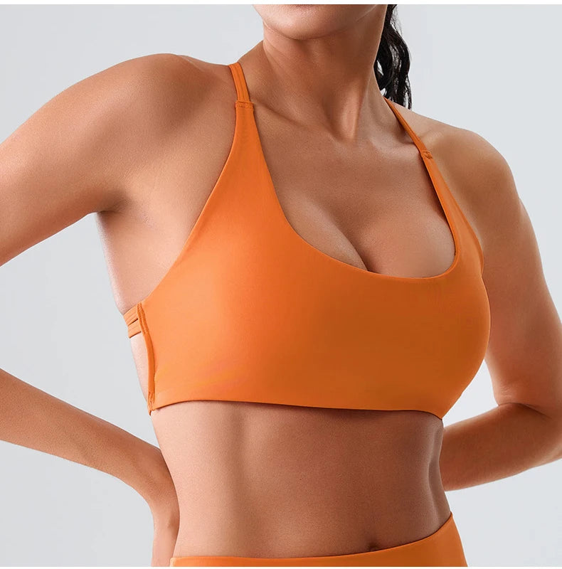 Women Fitness Yoga Bra Race Back Sports Bras Nylon Top Women Bra Sexy Breathable Underwear For Women Gym Bra Running Workout Bra