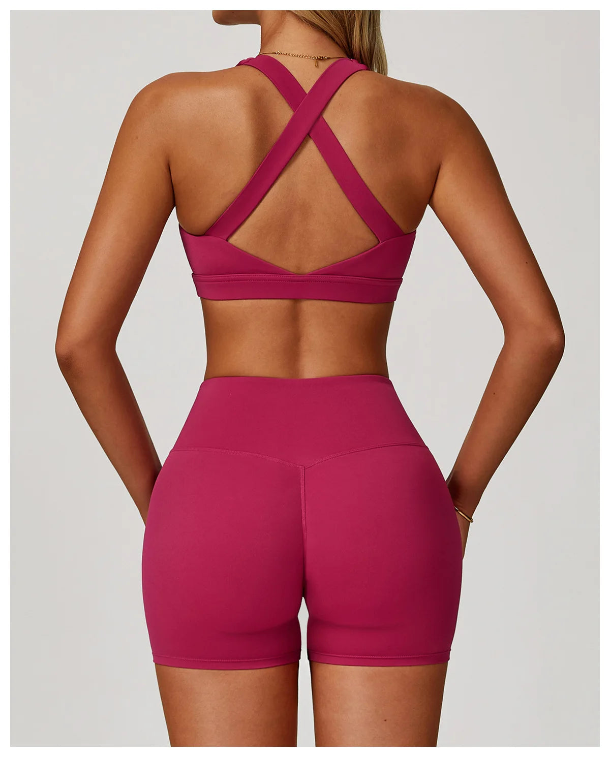 Women's Sports Yoga Shorts High Waist Hip Lift Fitness Running Cycling Quick Dry Breathable Yoga Women's Impact Yoga Shorts