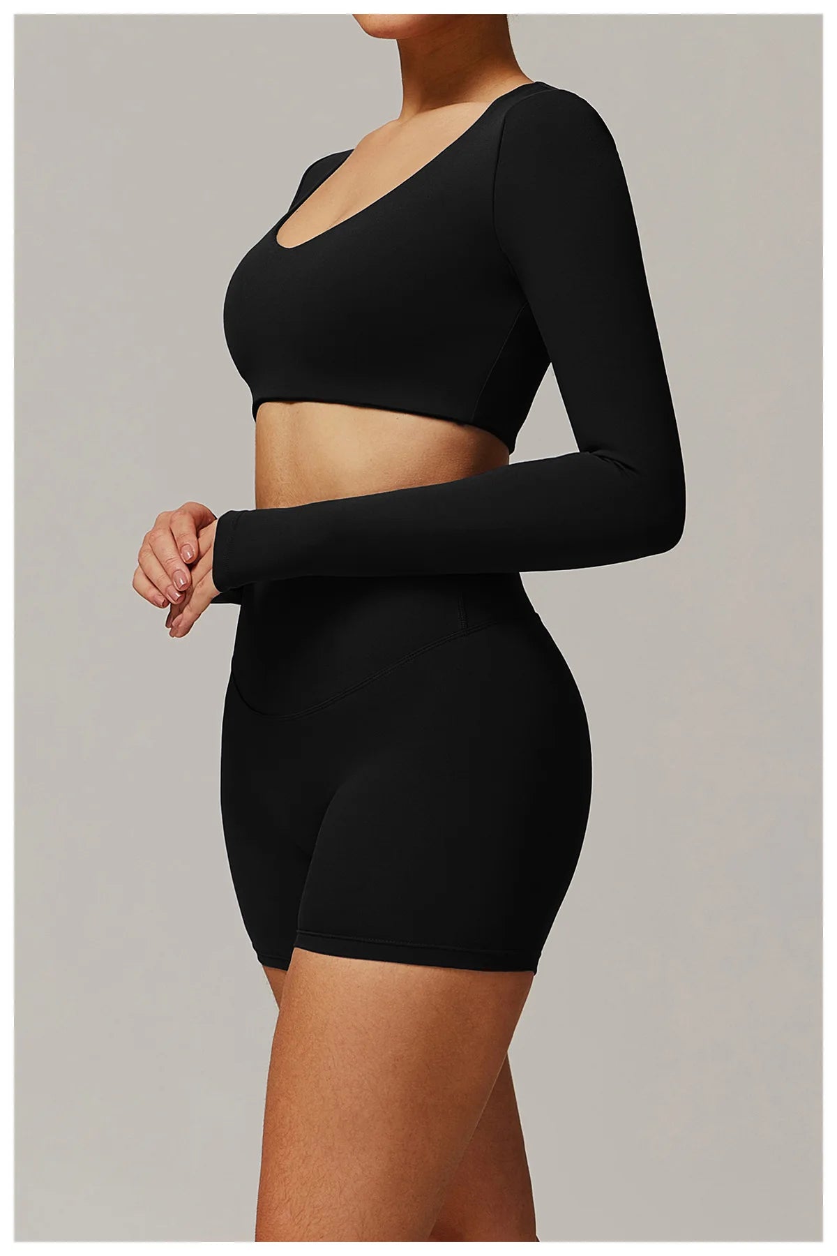 Yoga Shirts For Women Crop Top Long Sleeve Fitness Running Women Gym Clothes Workout Dry Fit Breathable High Elastic Sports Tops