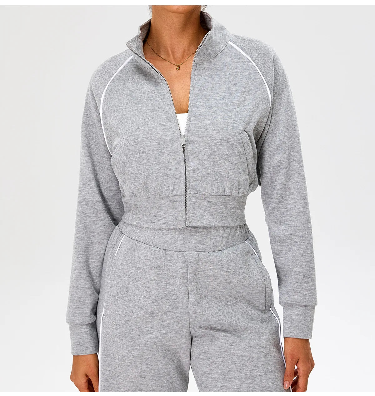 Women's Yoga Long Sleeve Sports Jacket Zip Fitness Yoga Shirt Slim Fit Gym Top Activewear Running Coats Workout Cycling Clothes