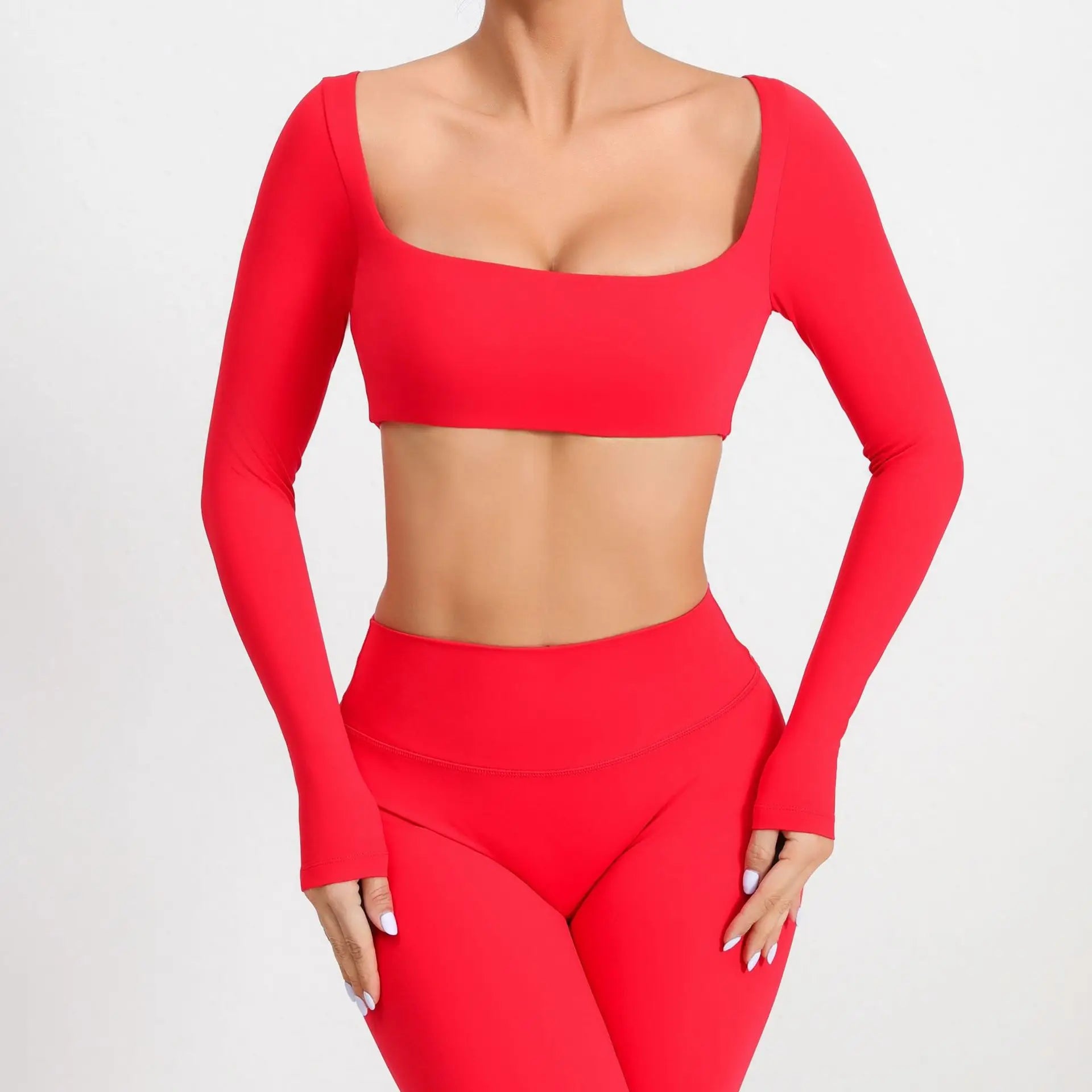 New Sport Shirt Women Clothes Sportswear Long Sleeve T-shirt for Fitness Yoga Wear Ladies Crop Top Gym Workout Top with Cups