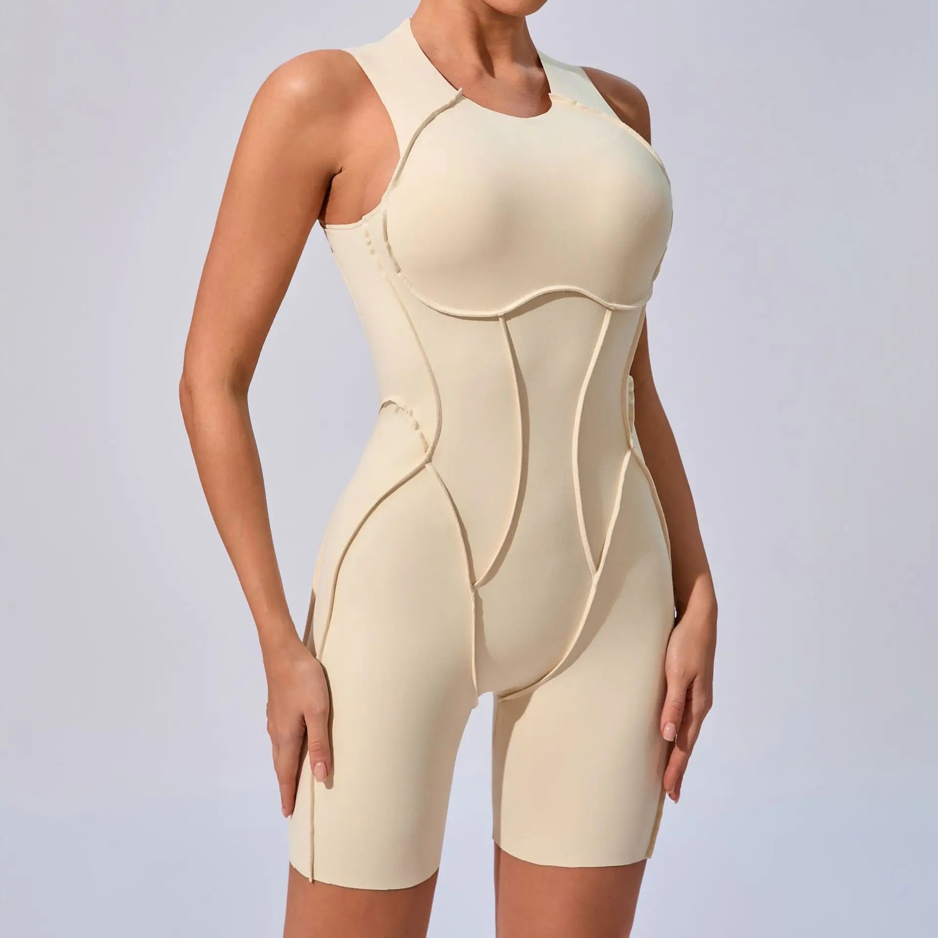 Women Tracksuit Sports Overalls Padding Sporty Jumpsuit Sportswear Woman Gym Set Sleeveless Yoga Clothing Suit for Fitness Set