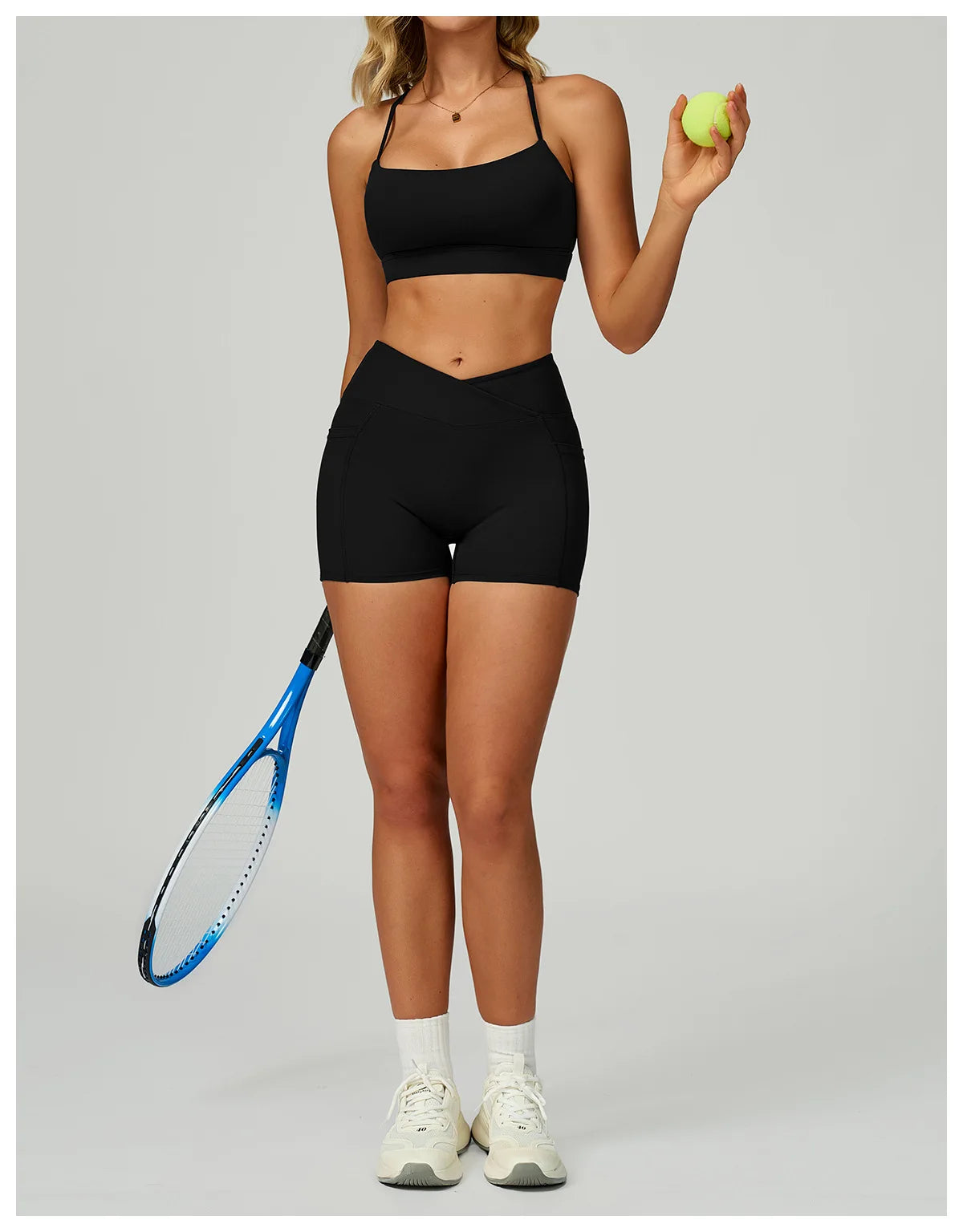 Cross Waist Head Yoga Shorts High Waist Workout Fitness Lift Butt Fitness Tights Gym Running Body Shaper Pants Casual Sportswear