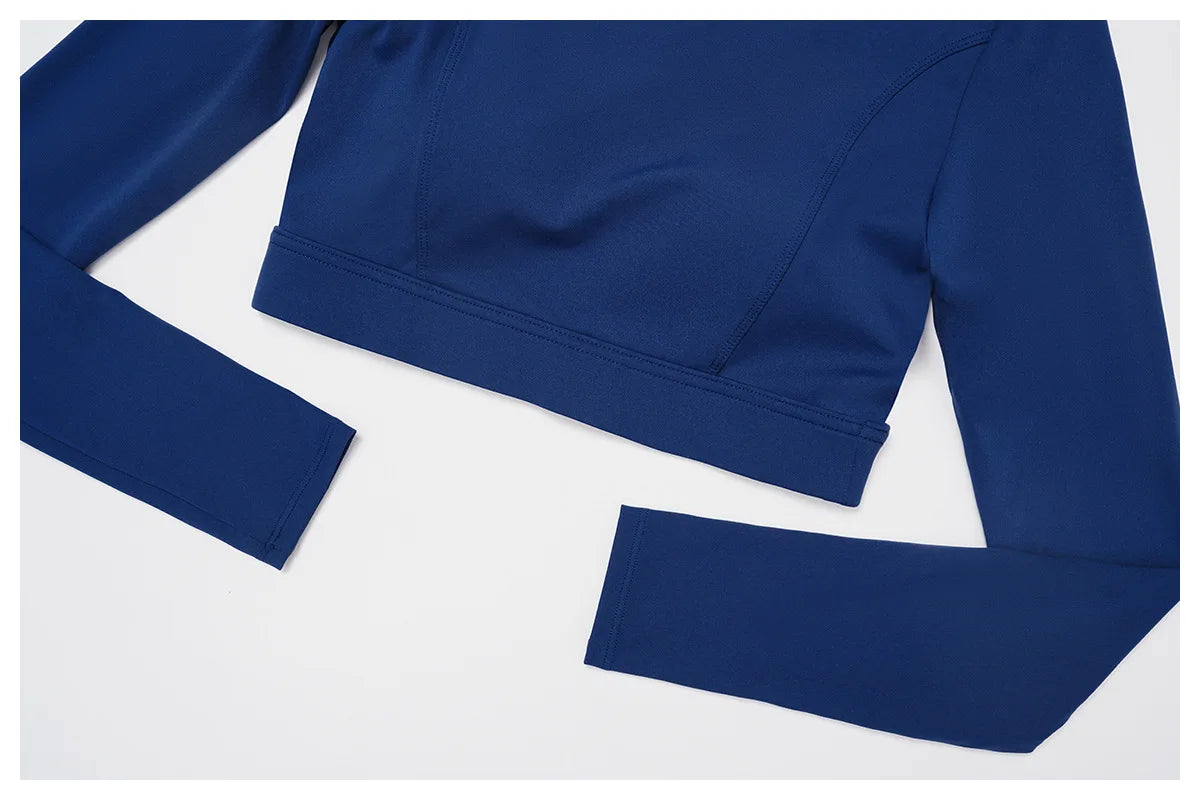 Women Yoga Shirts Crop Top Yoga Long Sleeves Shirts for Women Yoga Sports Running Fitness Gym Clothes Push Up Workout Tops