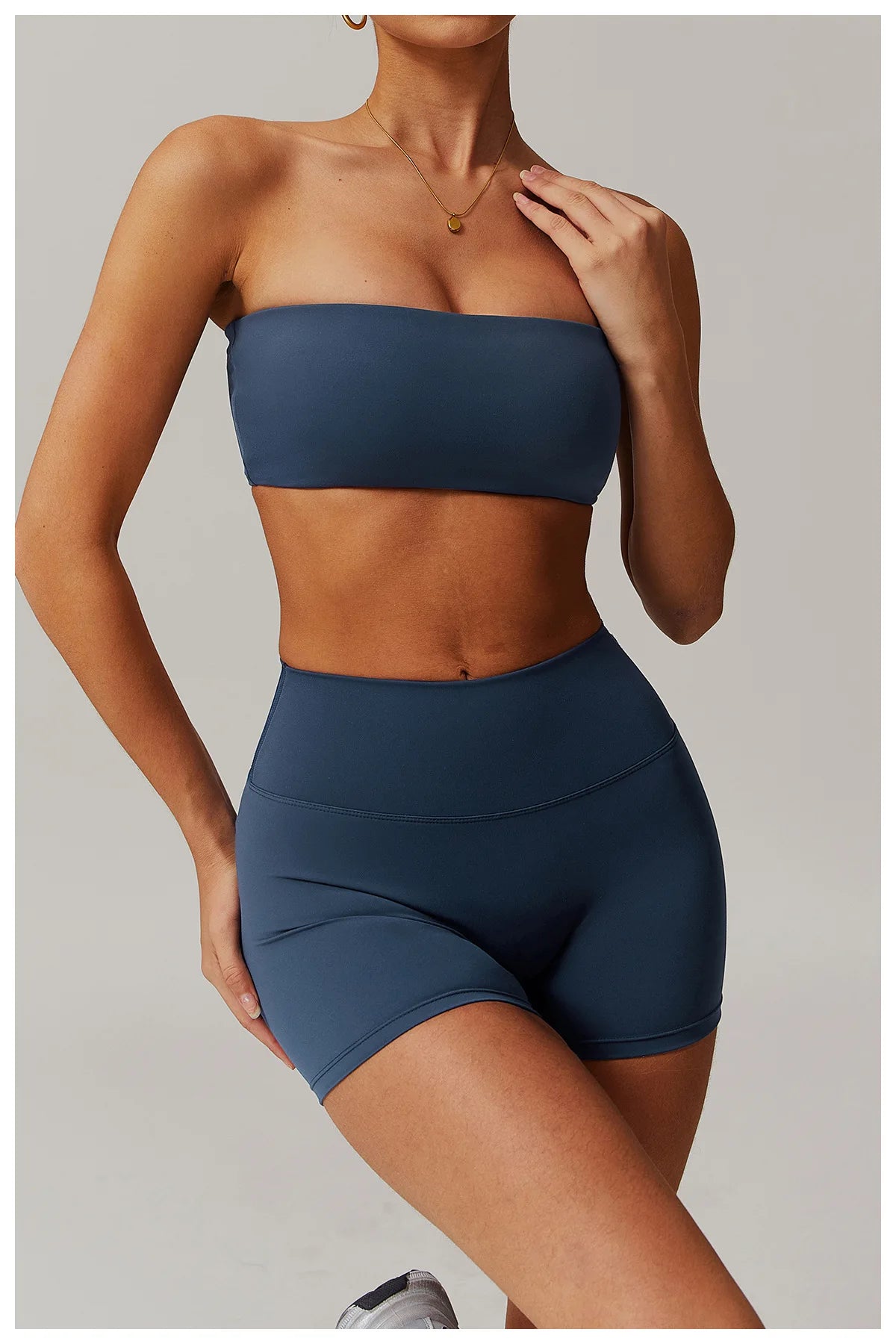 Sports Underwear Women Fitness Bra Intimate Strapless Bustier Bandeau Breathable Wrapped Chest Sports Bra Fitness Tops Yoga Bra