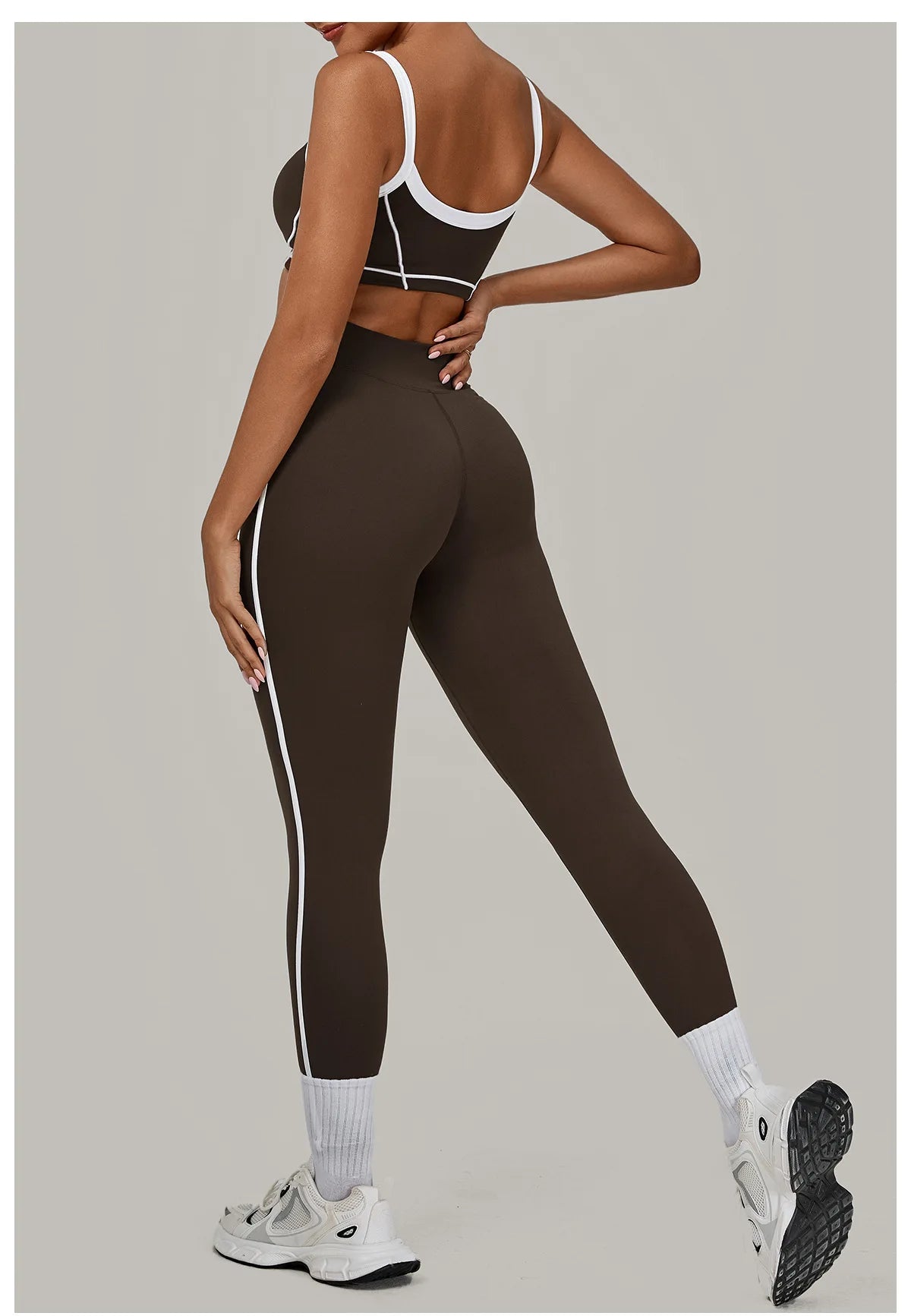 2PCS Yoga Suit Women Tracksuit Sports Bra High Waist Leggings Sports Outfit Gym Set Fitness Workout Clothes Running Sportswear