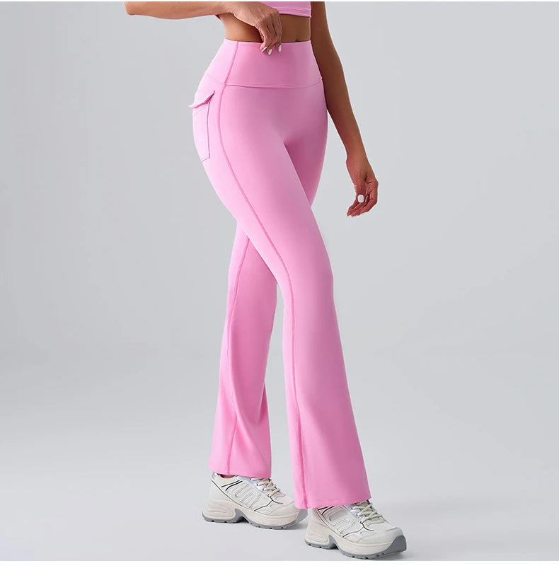 Yoga Pants Sport Leggings Women Flared Yoga Pants High Waist Wide Leg Pants Push Up Woman Tight Fitness Workout Gym Bell-bottoms