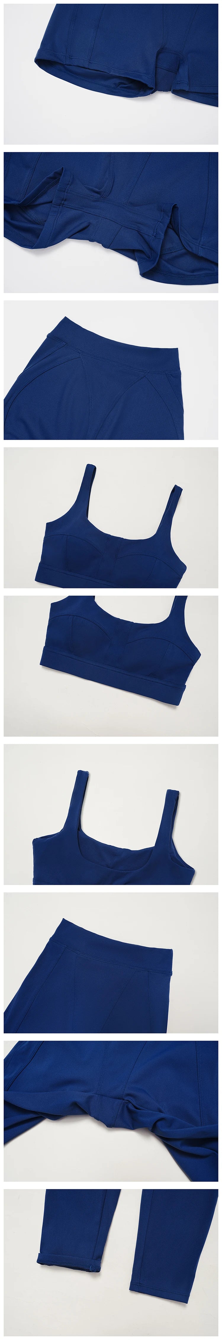 2PCS Yoga Set Gym Clothes Sportswear Yoga Suits For Women Outfits Fitness Set Tracksuits Sports Bra Gym Long Sleeved Leggings