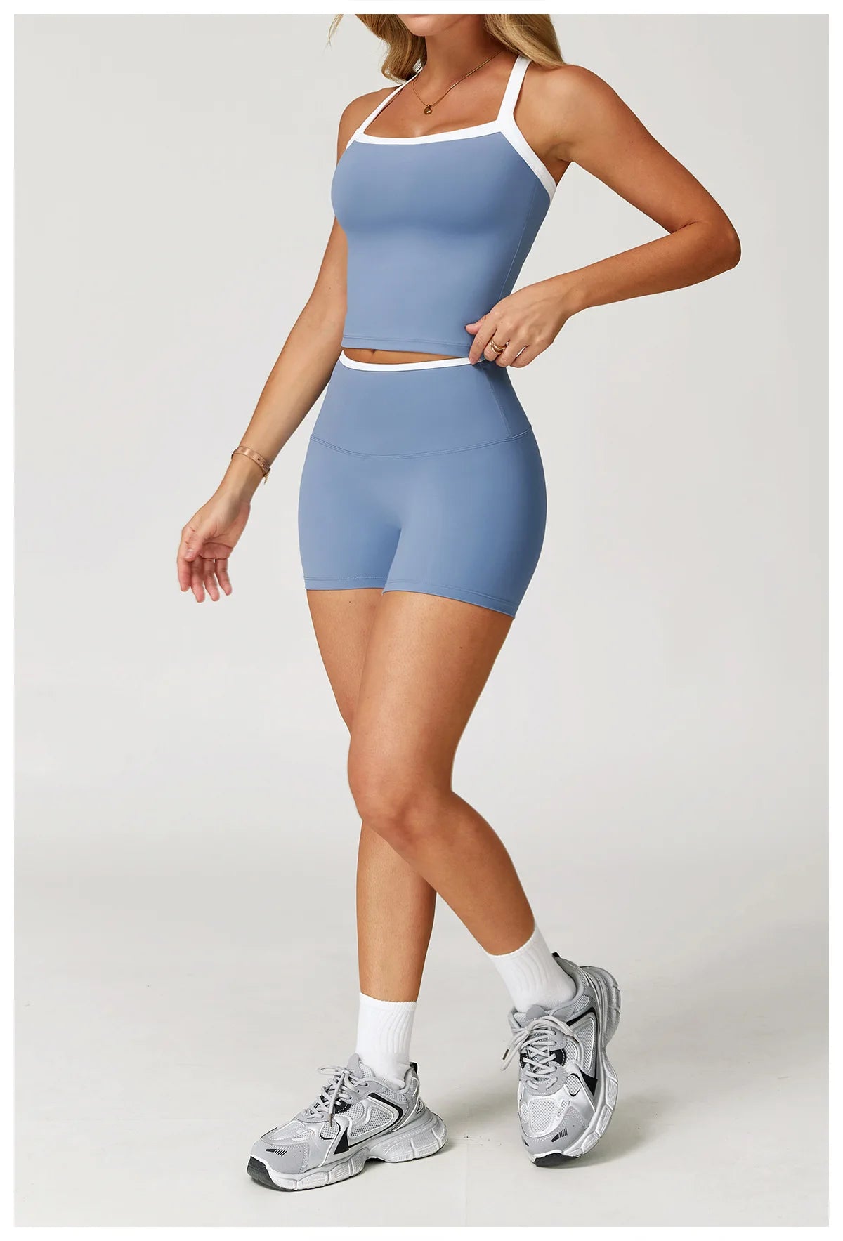 Women Yoga Shorts High Waist Workout Shorts Fitness Impact Shorts Yoga Lift Butt Fitness Ladies Cycling Gym Running Short Pants
