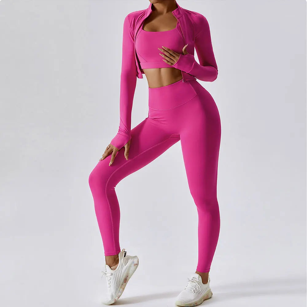 2/3PCS Yoga Set Gym Clothes Sportswear Yoga Suits For Women Tracksuit Fitness Set Tracksuits Sports Bra Gym Leggings Yoga Top