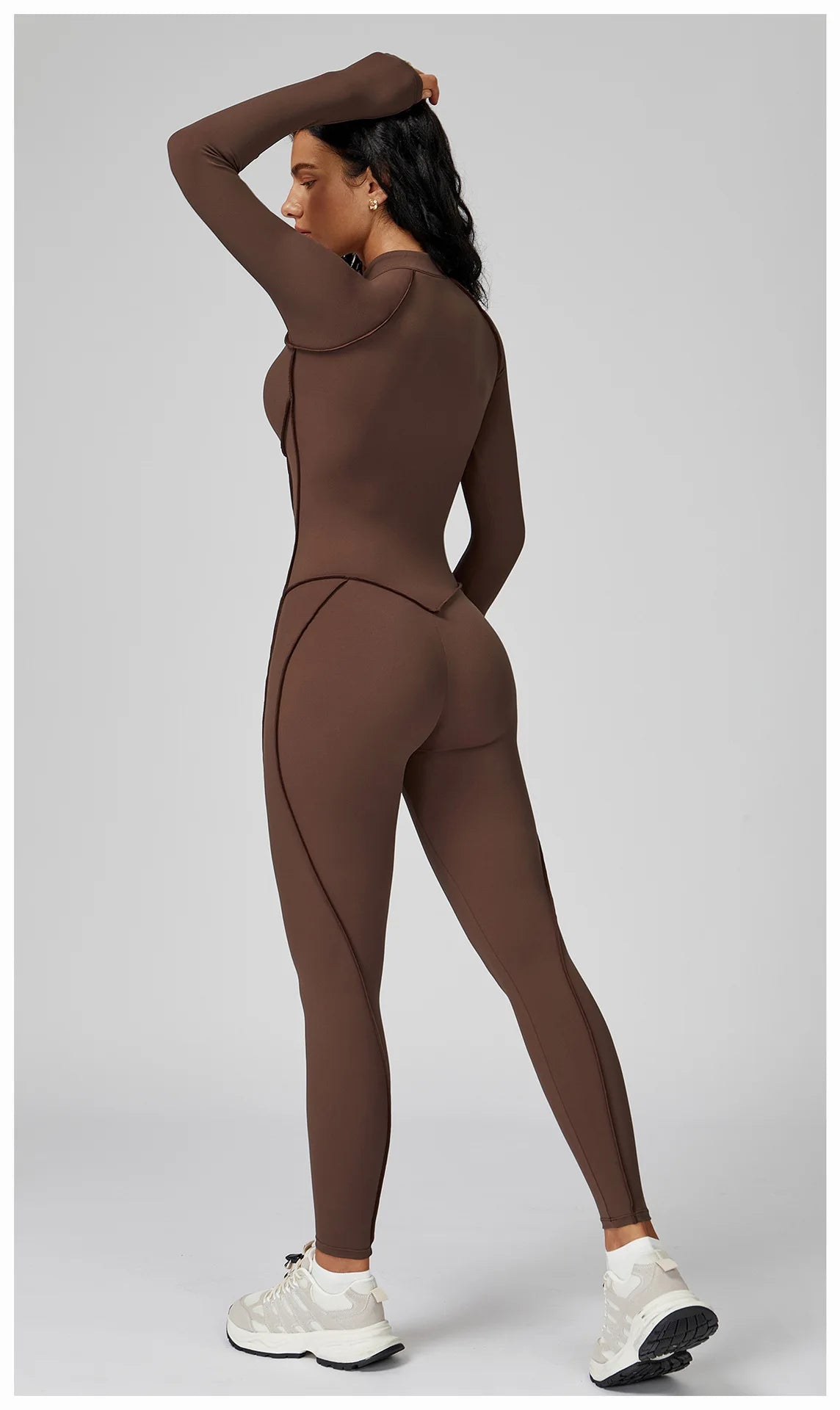 Women Sport Bodysuit Fitness Yoga Zipper Jumpsuit High Elasticity Outdoors Gym Tracksuits Workout Sports Sexy Jumpsuit Sportwear