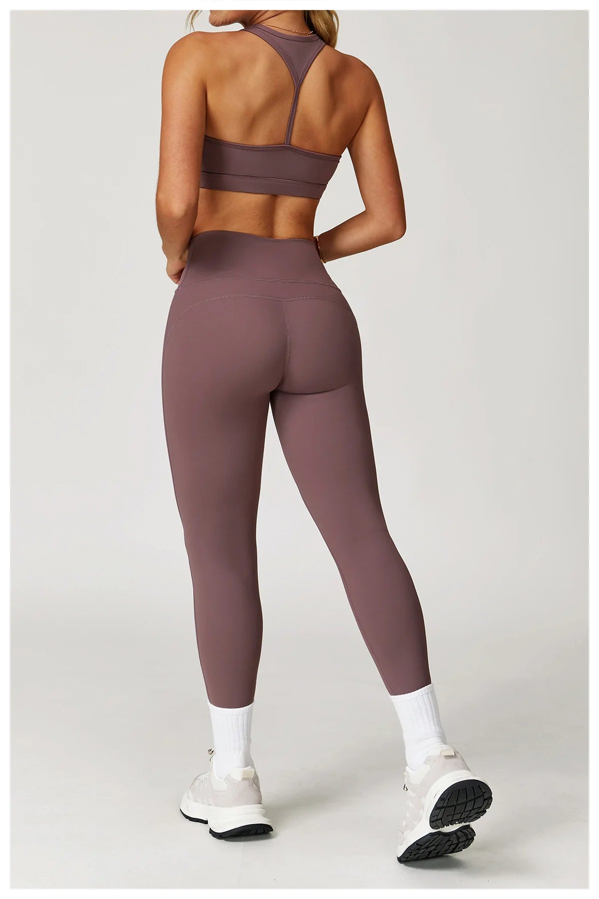 Yoga Set 2 Pieces Women Clothes Workout Outfits Fitness Sportswear Gym Tracksuit High Waist Leggings Sports Bra Athletic Wear