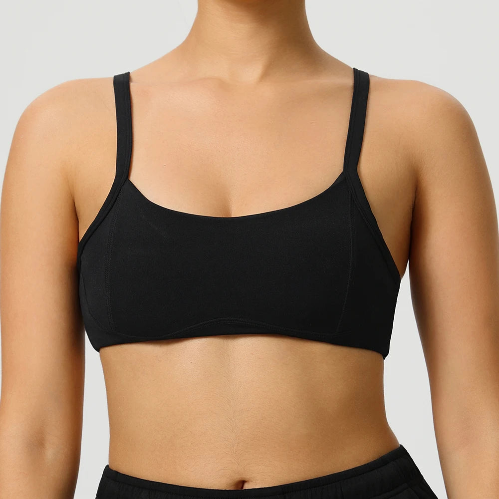 Women Breathable Sports Bra Anti-Sweat Fitness Top Yoga Bra Shockproof Crop Top Push Up High Strength Sport Bra Gym Workout Top