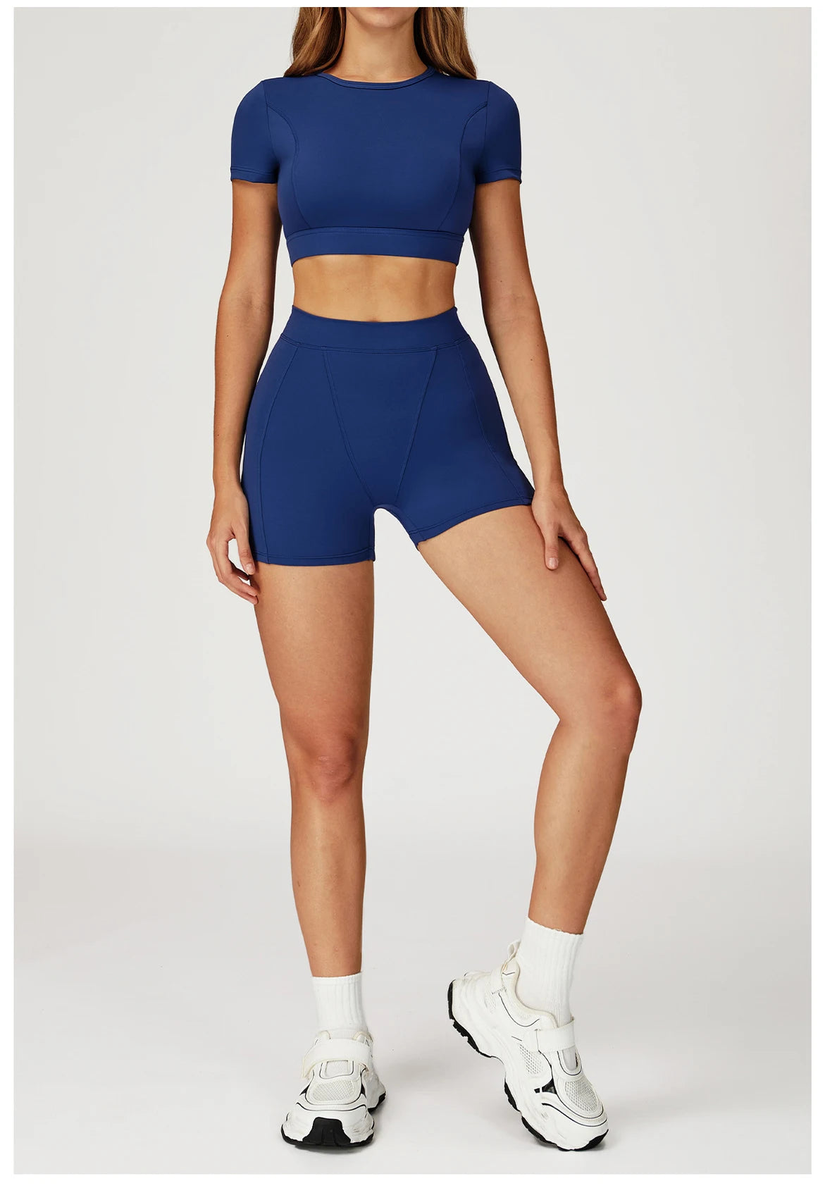 2PCS Yoga Set Gym Clothes Sportswear Yoga Suits For Women Outfits Fitness Set Tracksuits Sports Bra Gym Long Sleeved Leggings