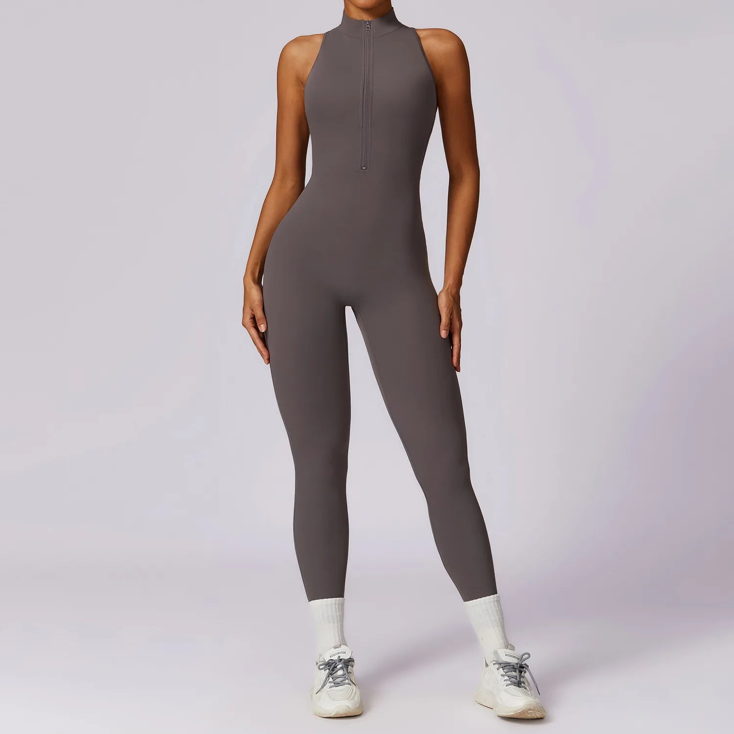 Scrunch Sports Overalls Gym Jumpsuit Women's Fitness Suit Short Sets for Woman Tracksuit Yoga Clothing Zipper Workout Sportswear