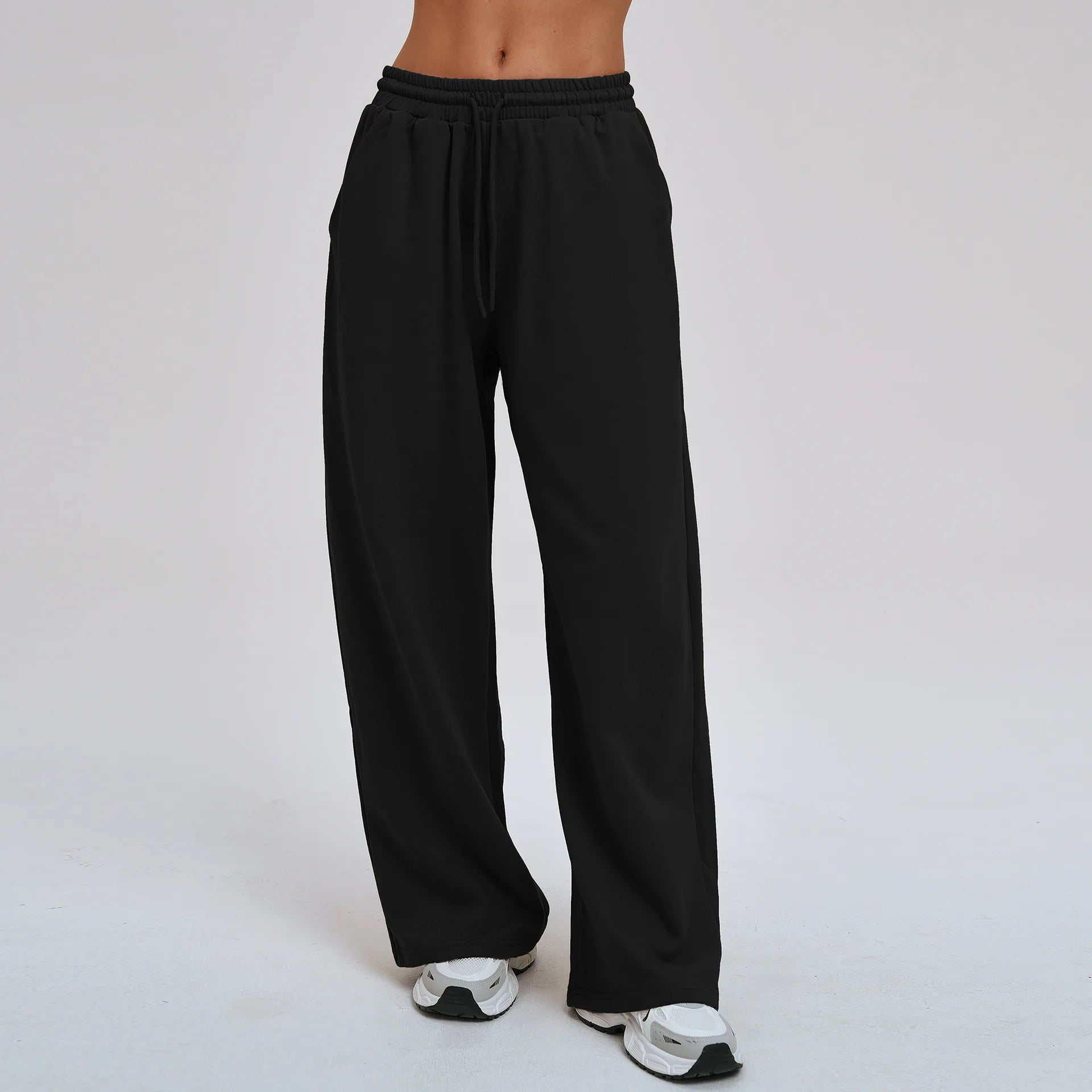 Yoga Pants Women's Gym Workout Pants Loose Wide Leg Casual Straight Leg Pants Outdoor Cycling And Running Sports Pants