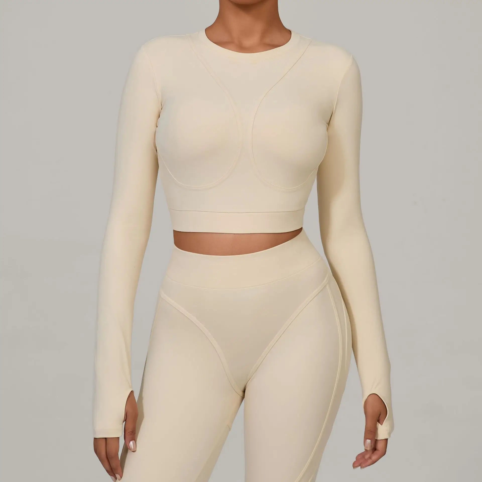 Women Yoga Shirts Crop Top Fitness Long Sleeves Push Up Shirts Women Yoga Sports Gym Clothes Running Quick-drying Workout Tops