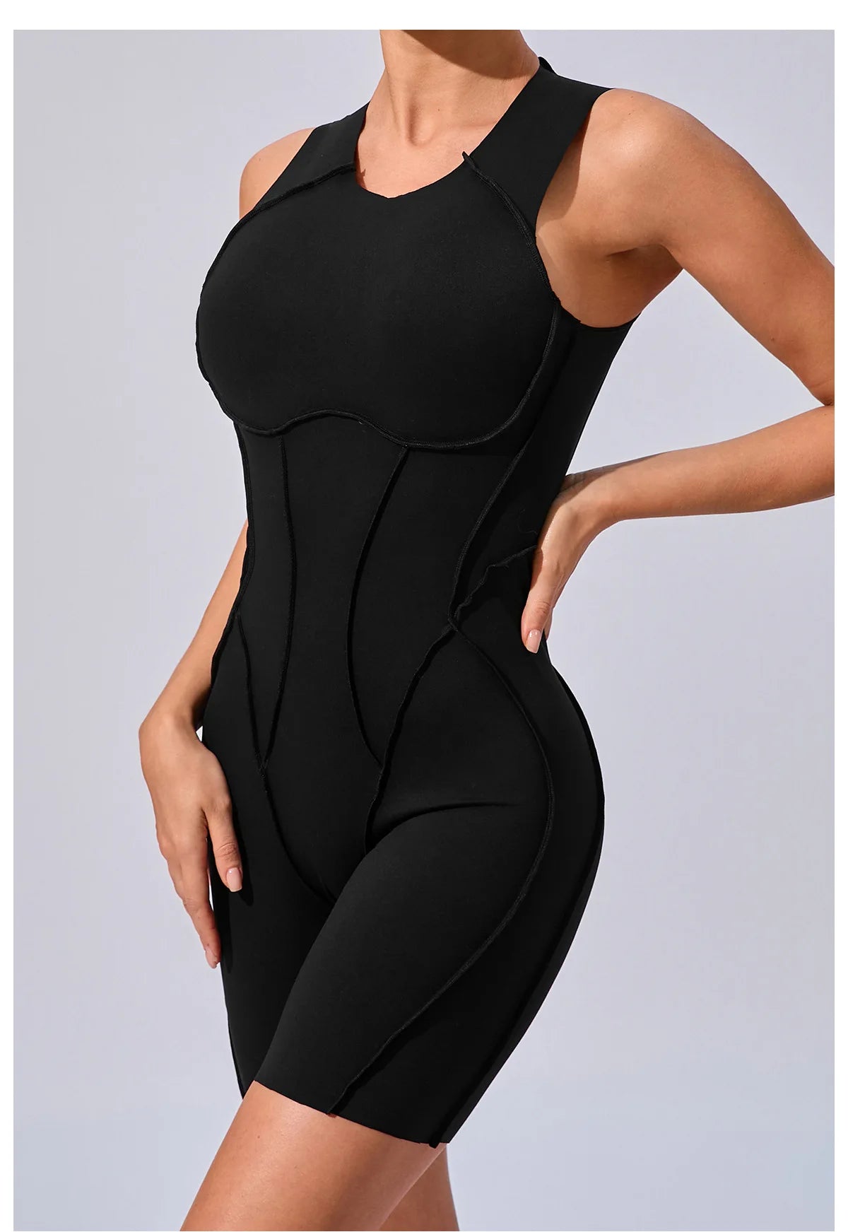 Women Tracksuit Sports Overalls Padding Sporty Jumpsuit Sportswear Woman Gym Set Sleeveless Yoga Clothing Suit for Fitness Set