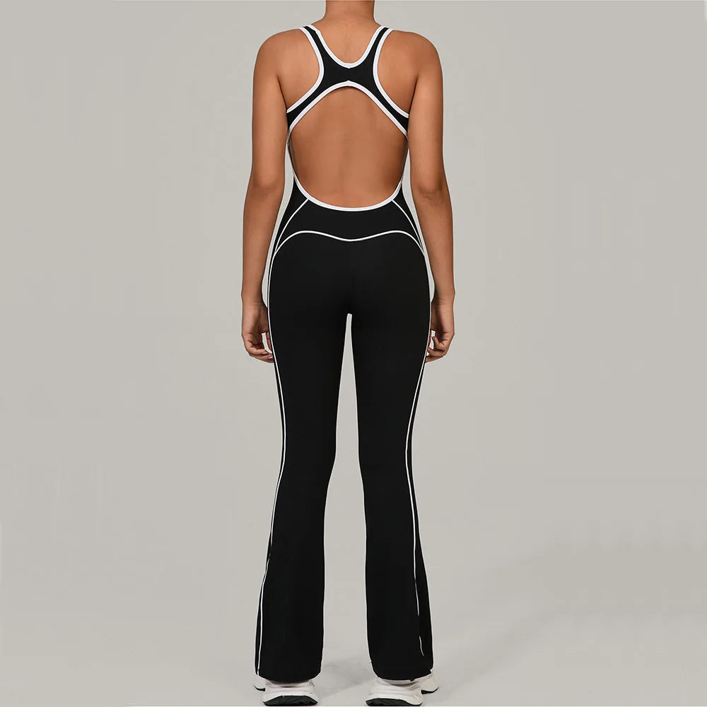 Gym Jumpsuit Women's Rompers Fitness Suit Running Sports Overalls for Woman Tracksuit Yoga Clothing Scrunch Workout Sportswear