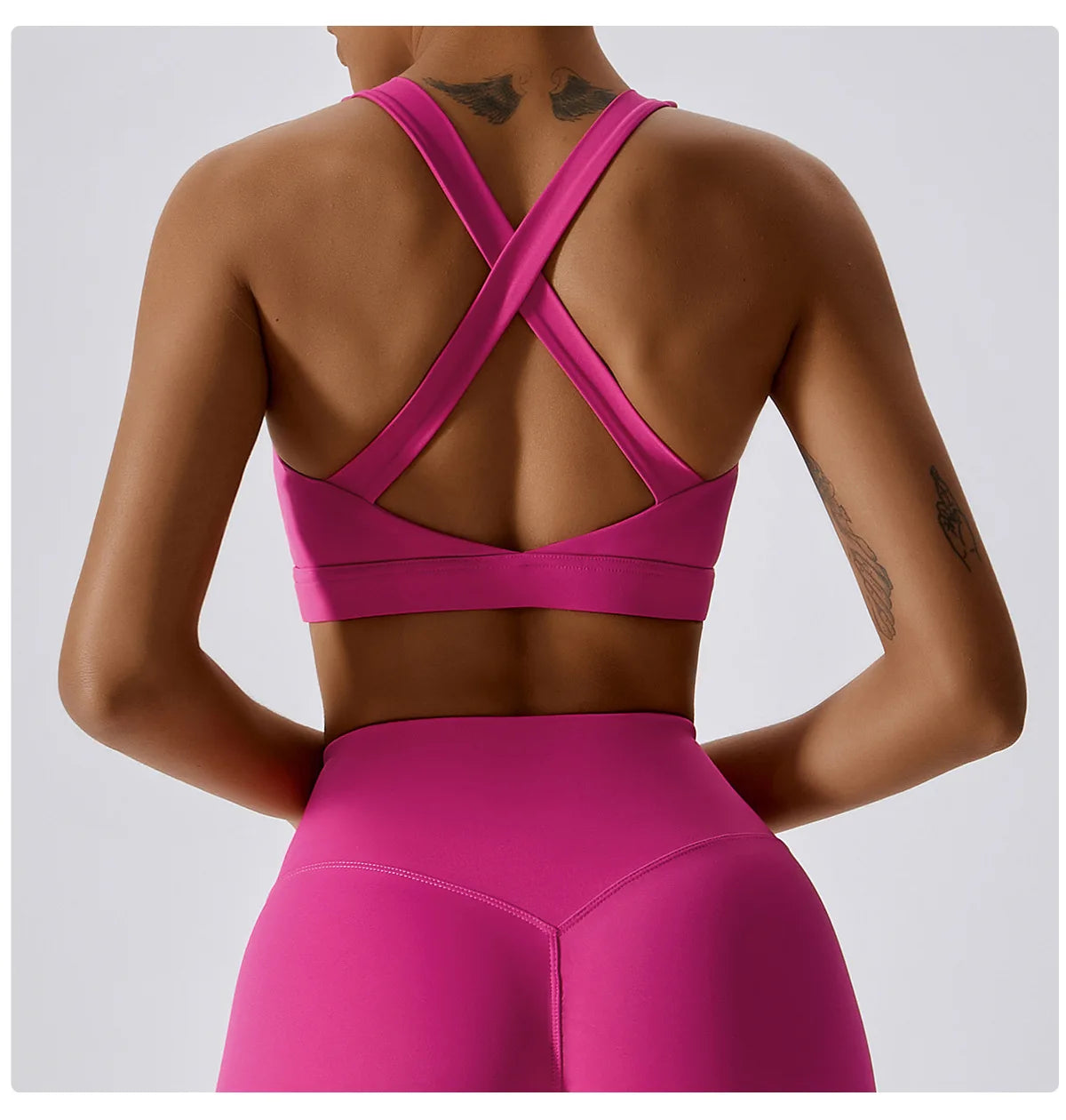 Breathable Sports Bra Shockproof Crop Anti-sweat Fitness Top Women Yoga Bra Push Up Sport Gym Running Workout Top Soft Underwear