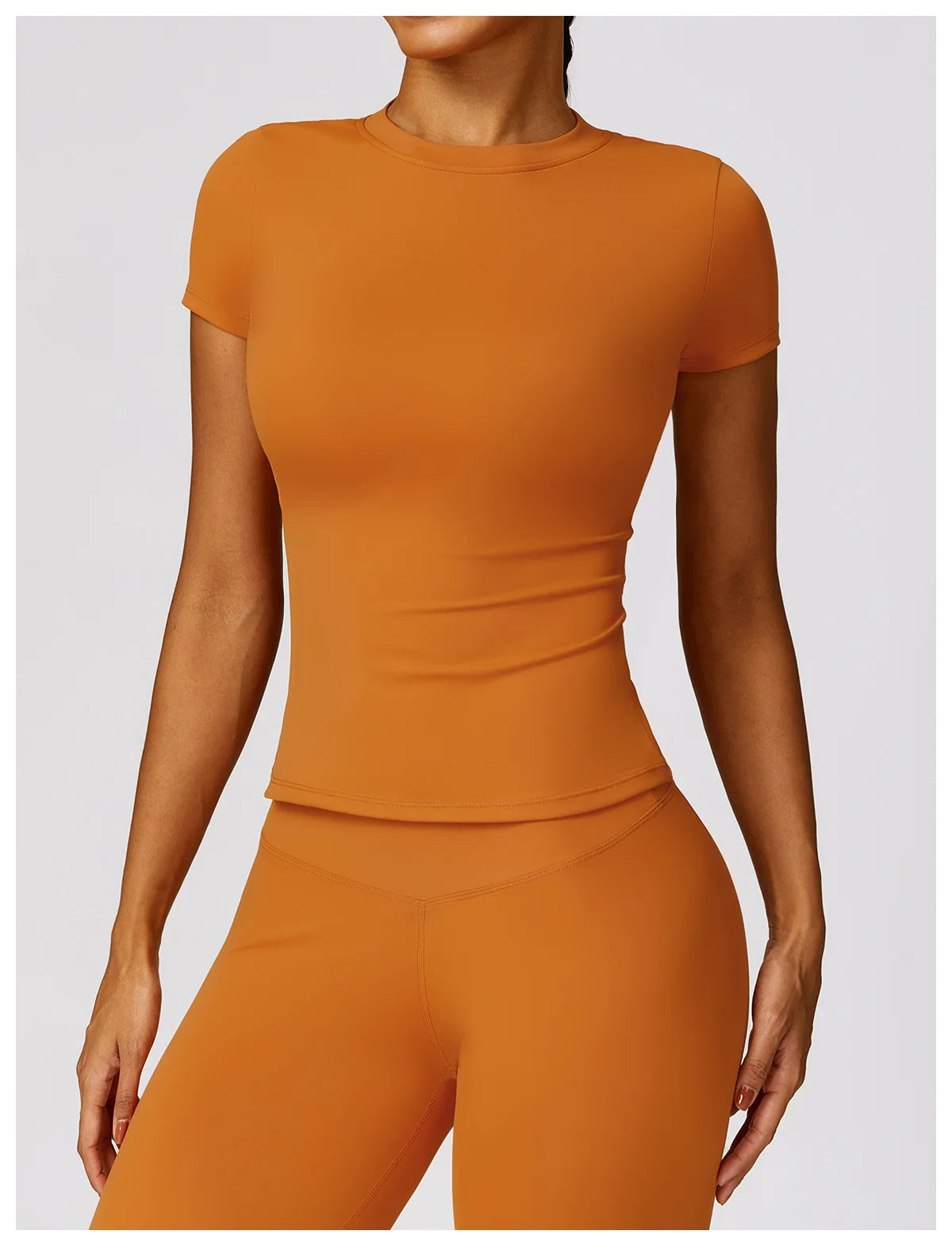 Yoga Shirts Women Top Quick Dry Running Tops Tights Push Up Workout Gym Clothes Female Short Sleeve Fitness Sports T-Shirts