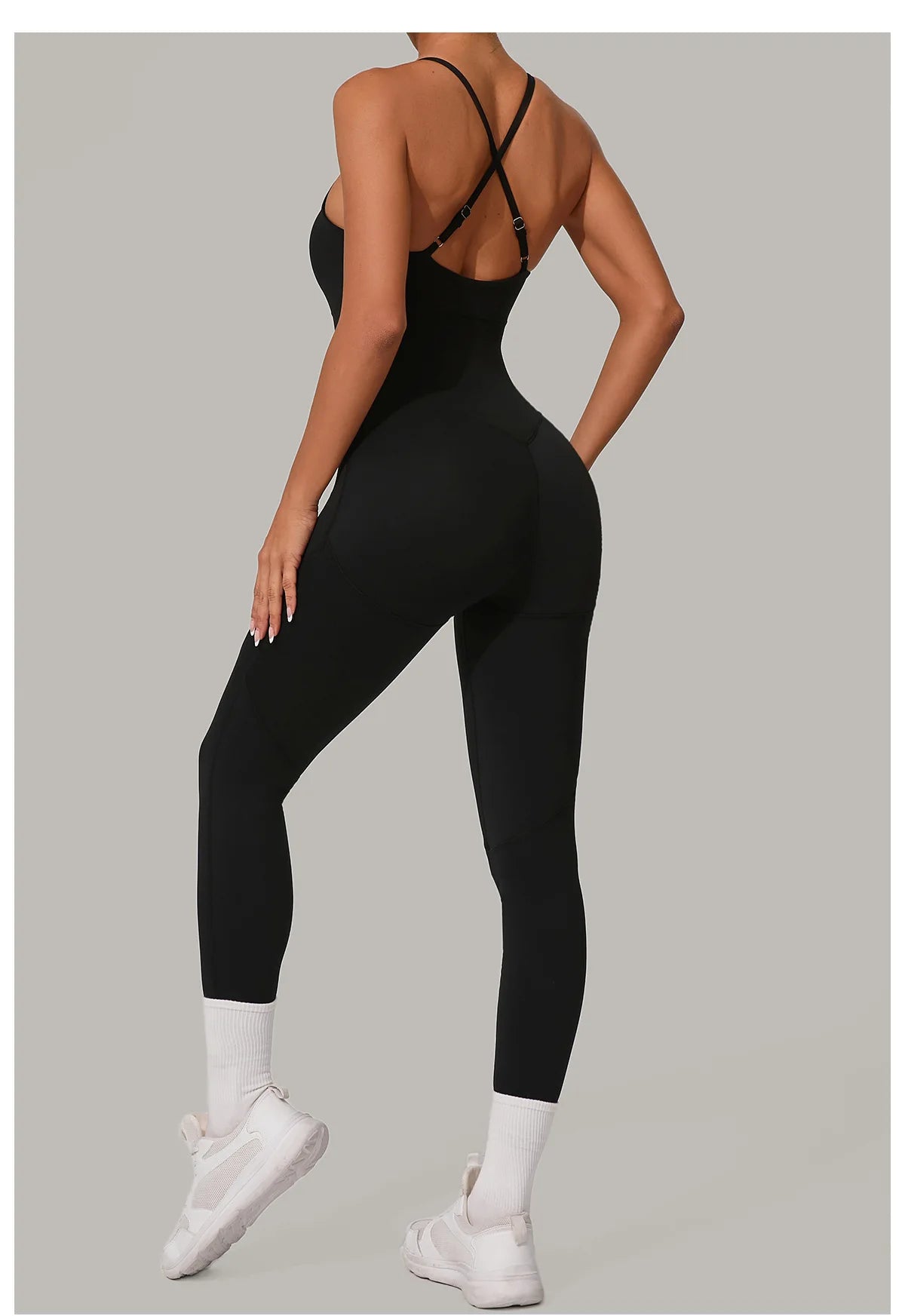 Women's Tracksuit Jumpsuits One-Piece Suit Sleeveless Yoga Set Gym Push Up Workout Clothes Fitness Bodysuit Sportswear Rompers
