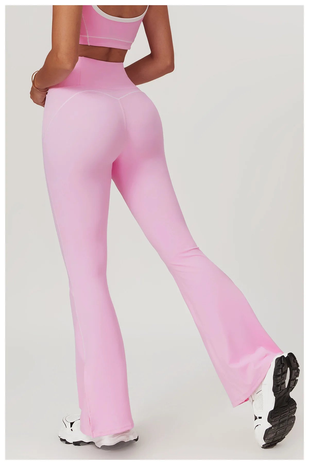 Yoga Flare Leggings Women Bell-bottoms Fitness Push Up High Waiste Wide Leg Workout Pants Gym Elastic Tights Exercise Sport Pant
