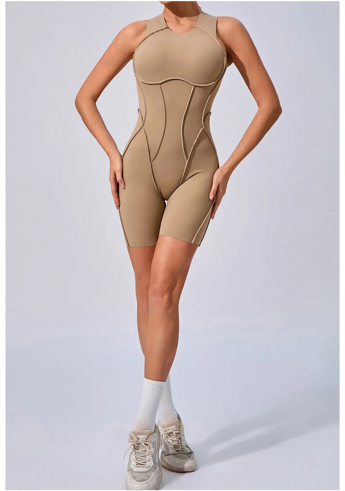 Women Tracksuit Sports Overalls Padding Sporty Jumpsuit Sportswear Woman Gym Set Sleeveless Yoga Clothing Suit for Fitness Set