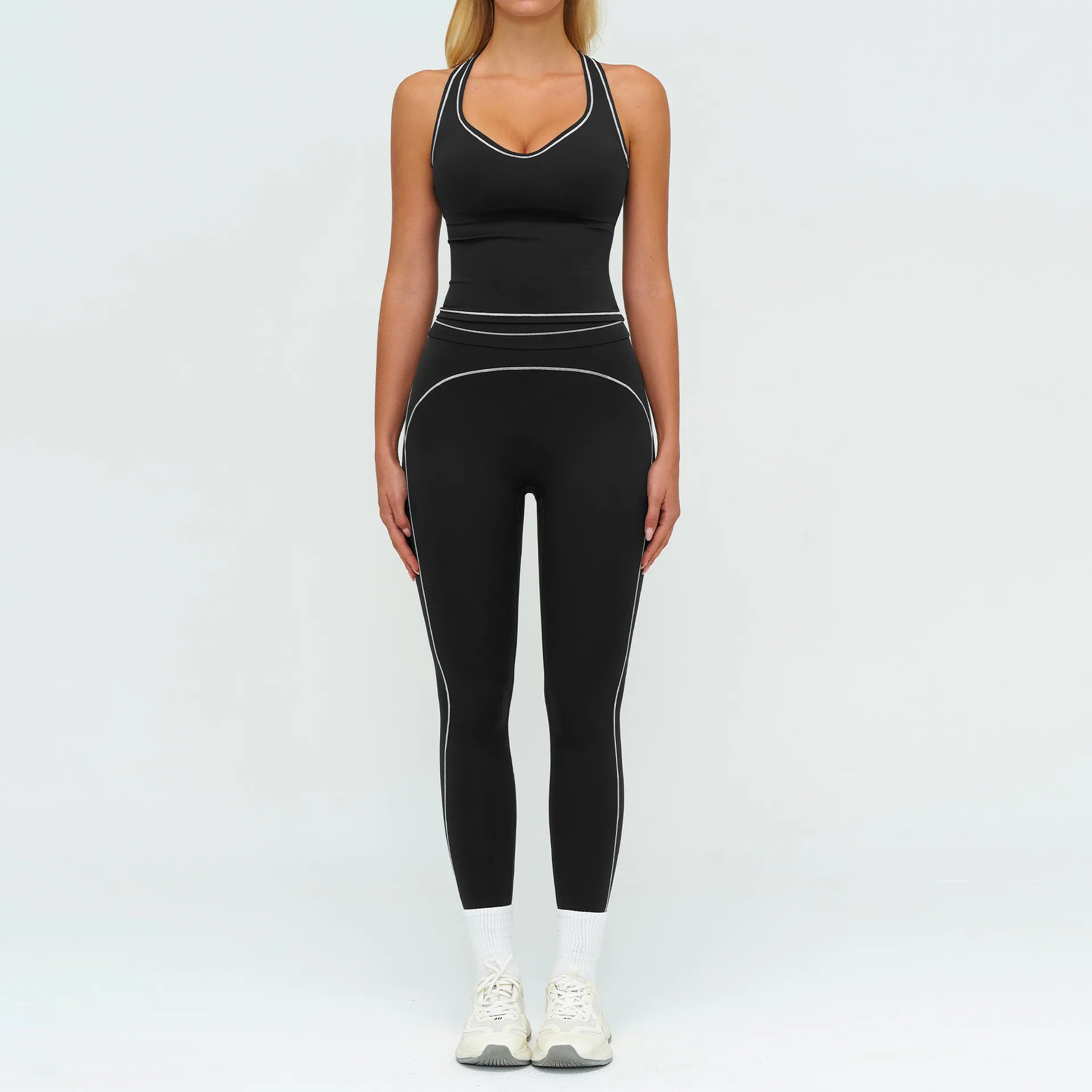 Women Tracksuit 2PCS Yoga Clothes Athletic Wear Fitness Set Gym Outfits Workout Sets Push Up Sports Bra Leggings Suit Sportswear