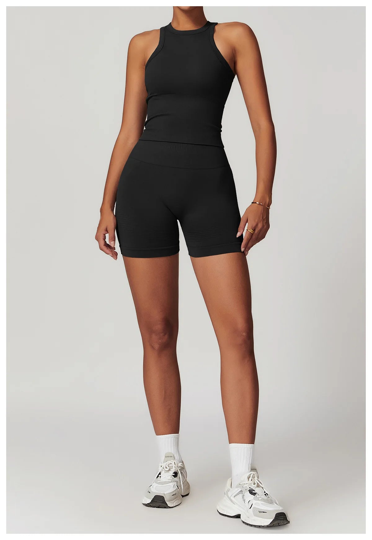 2PCS Seamless Women Tracksuit Yoga Set Workout Outfit Sportswear Gym Clothing Fitness Long Sleeve High Waist Legging Sports Suit