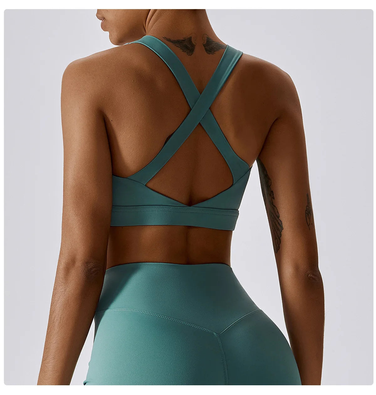 Breathable Sports Bra Shockproof Crop Anti-sweat Fitness Top Women Yoga Bra Push Up Sport Gym Running Workout Top Soft Underwear
