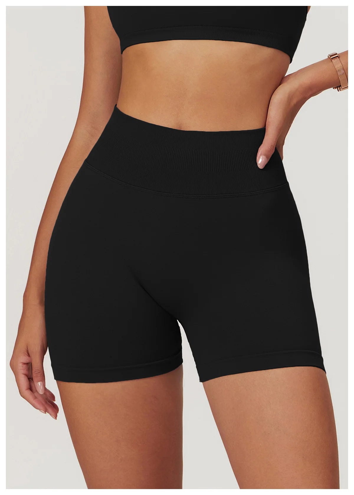Ribbed Shorts for Women Yoga Shorts Push Up Booty Workout Gym Shorts Fitness High Waist Sports Short Seamless Women Clothing