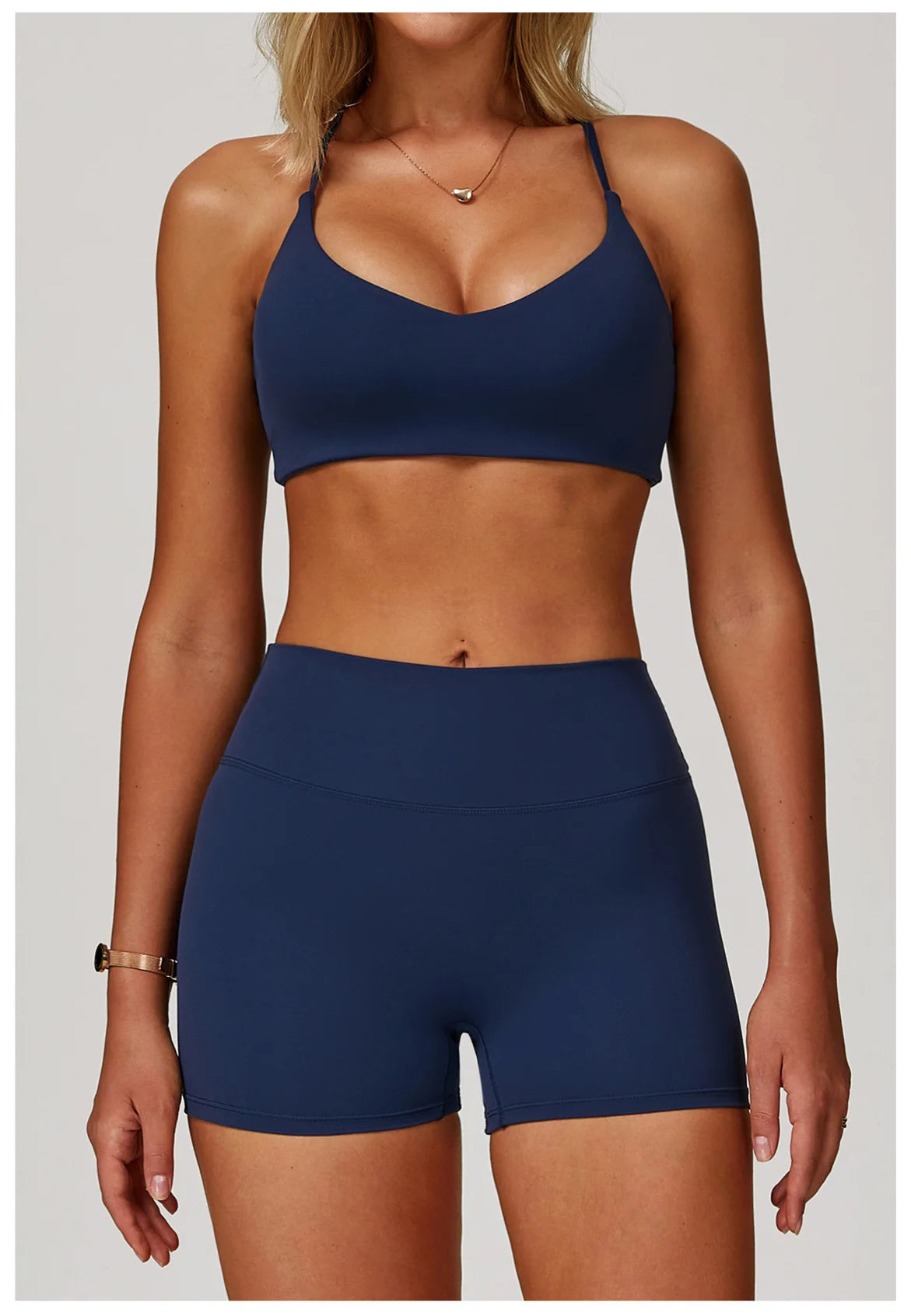 Sexy Women Tops Back Cross Strap Tank Top Push Up Running Impact Sports Bra Breathable Soft Fitness Beauty Solid Color Yoga Bra