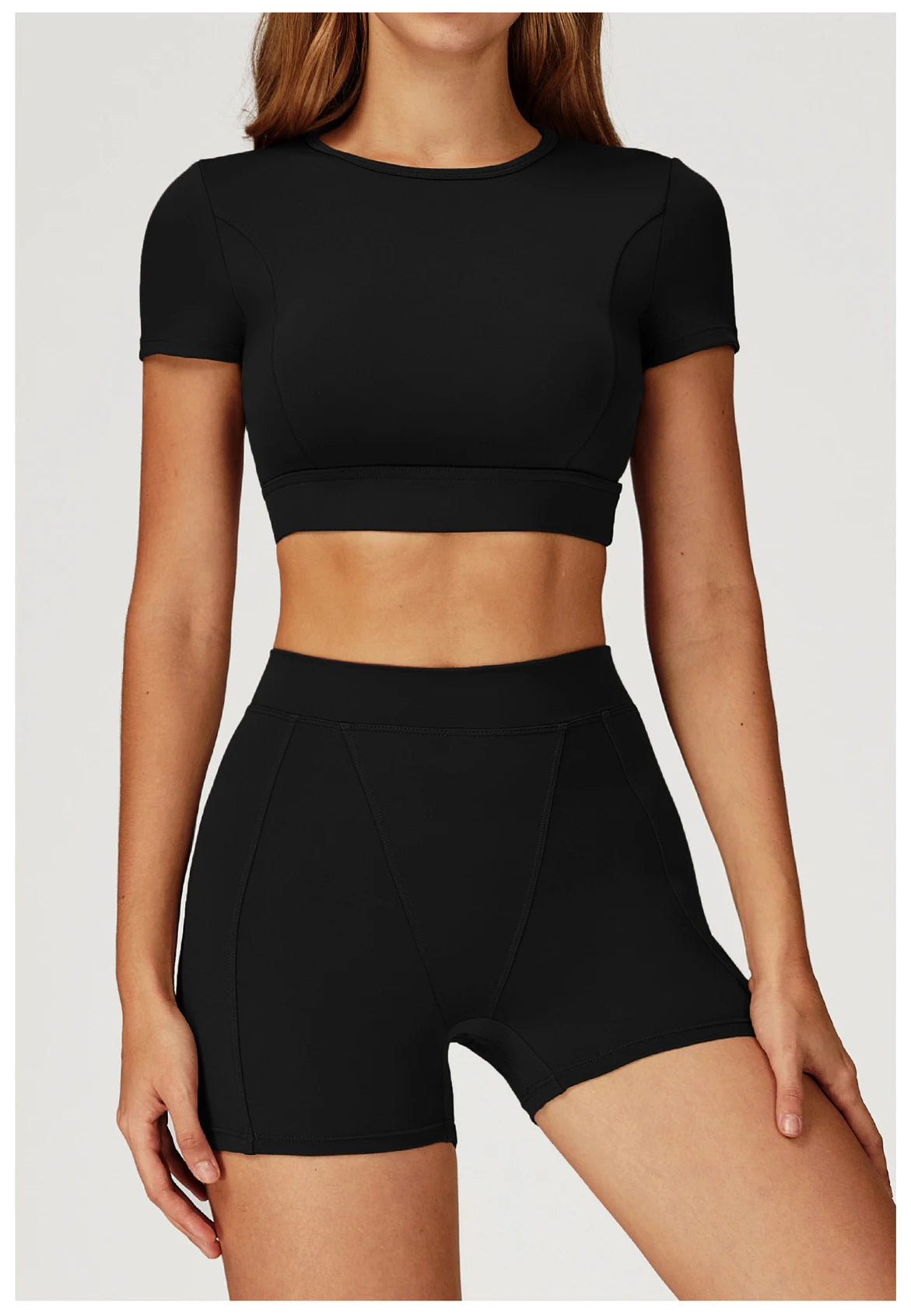 Women Yoga Top Workout Sport T Shirts Fitness Clothes Short Sleeve Push Up Yoga Shirt Gym Top Running Active Wear Sport Top