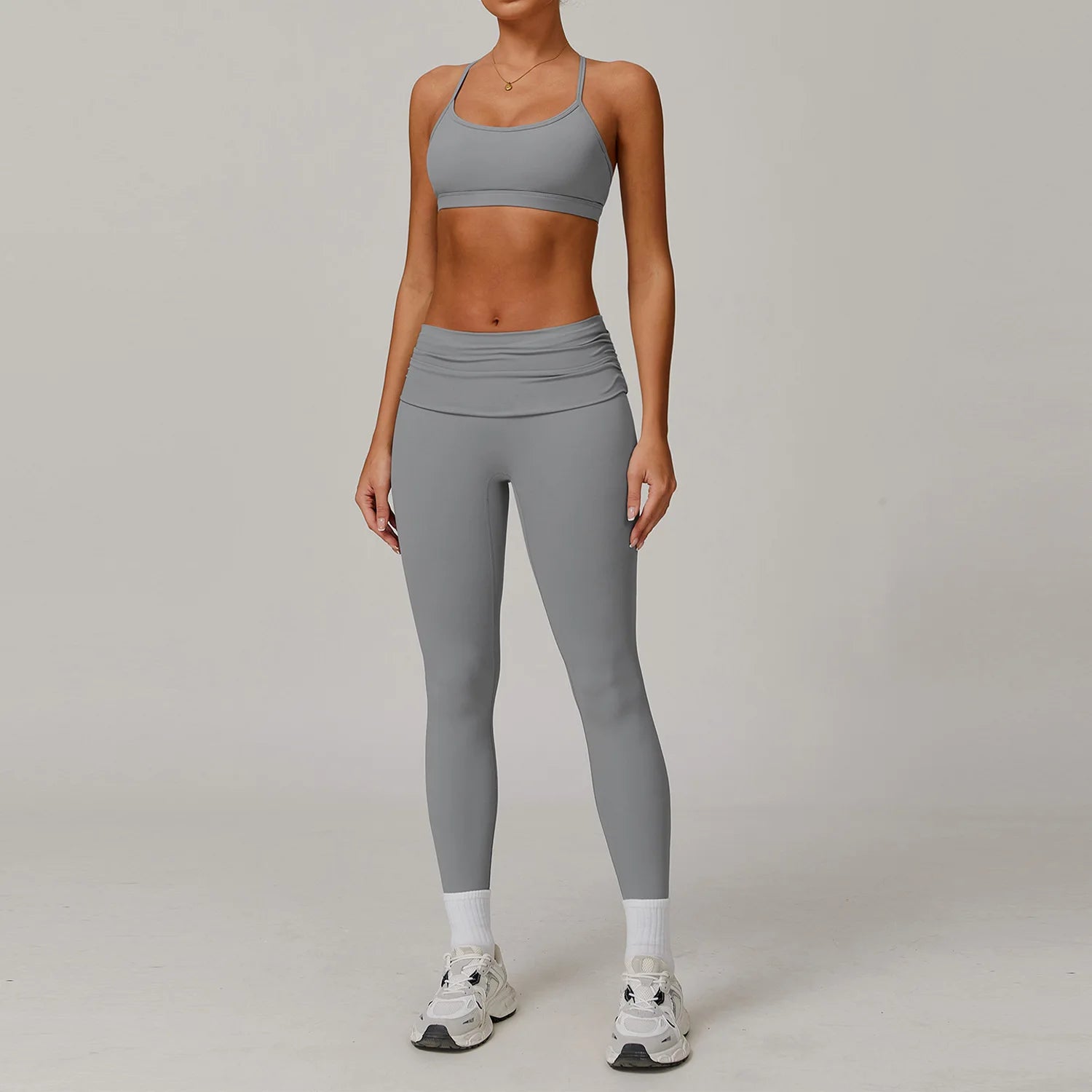 Yoga Clothes 2 Piece Women's Tracksuit Athletic Wear Pilates Fitness Suit Gym Workout Push Up Clothes Sports Bra Leggings Suit